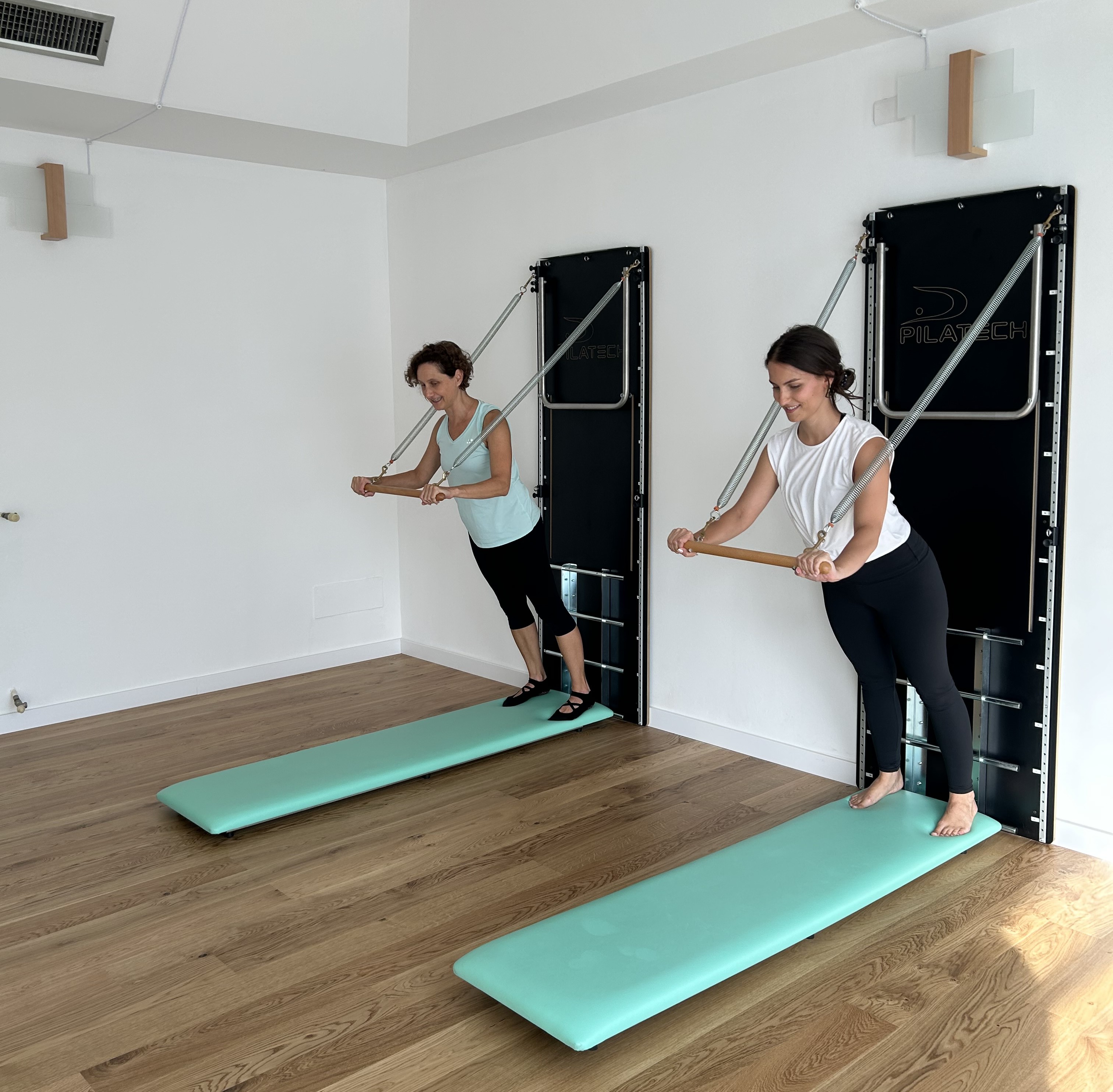 A Pilates studio session